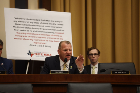 Nehls speaking on executive order